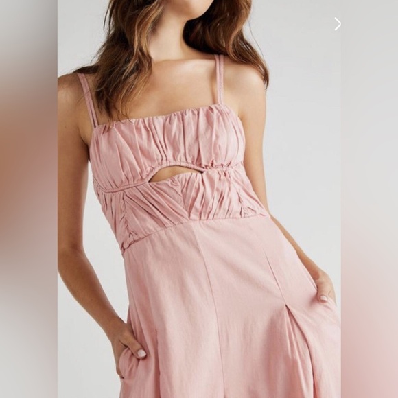 Free People Pink Jumpsuit with Strappy Design - Picture 3 of 14